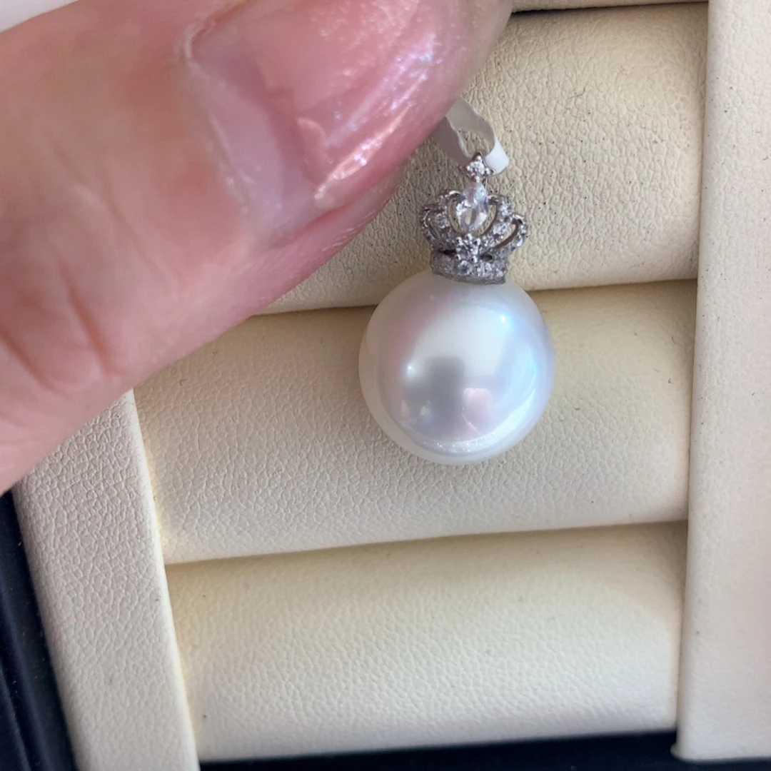 海水珍珠18K金镶嵌颈饰