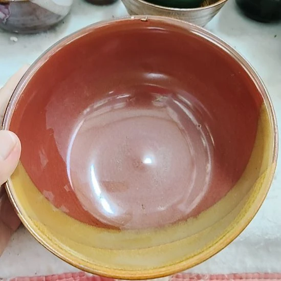 瓷片七厂，五厂，瓷器，、瓷片～头上丁点小缩釉！