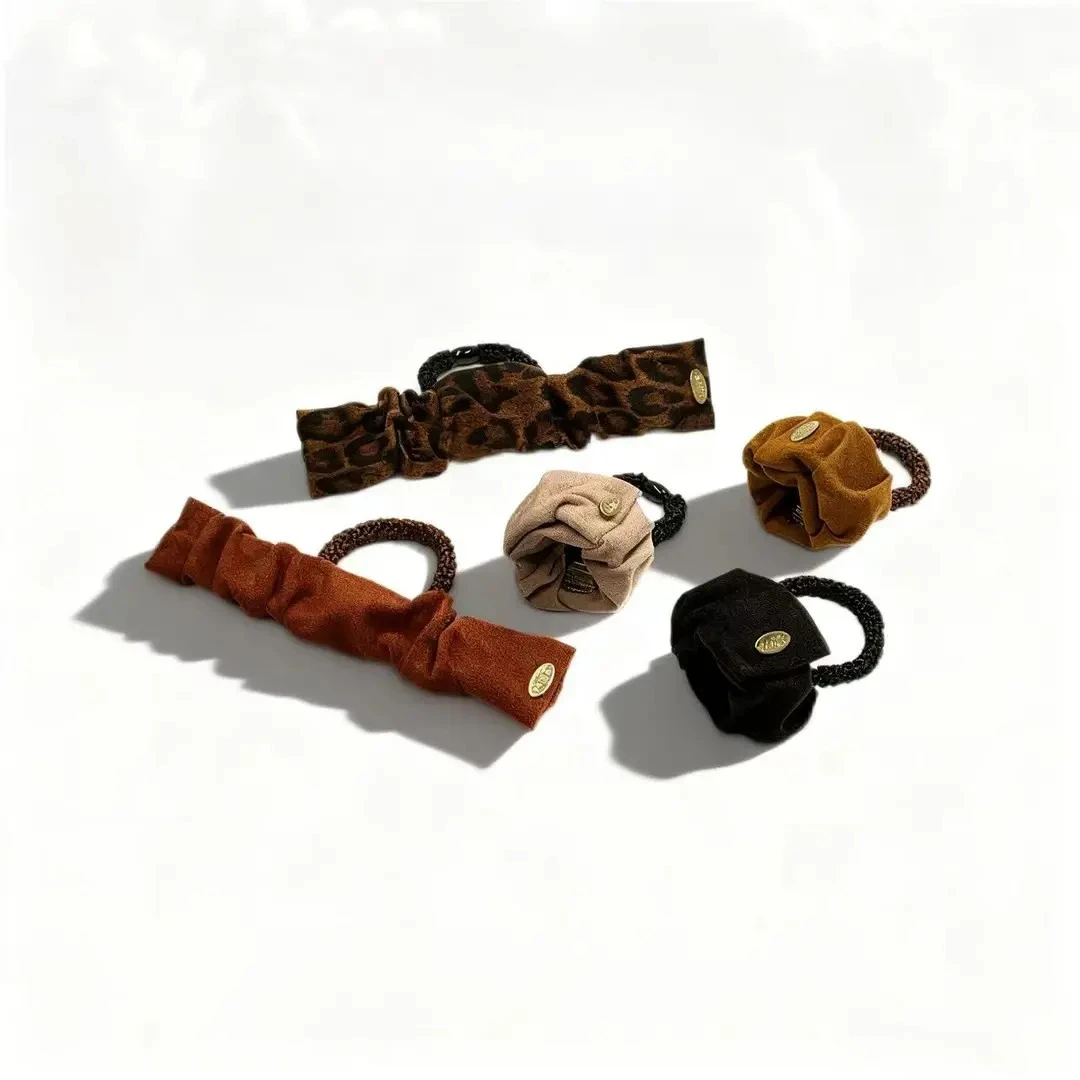 新款高弹力高级感丝绒皮筋发圈高马尾显发量不伤发发绳发圈头绳