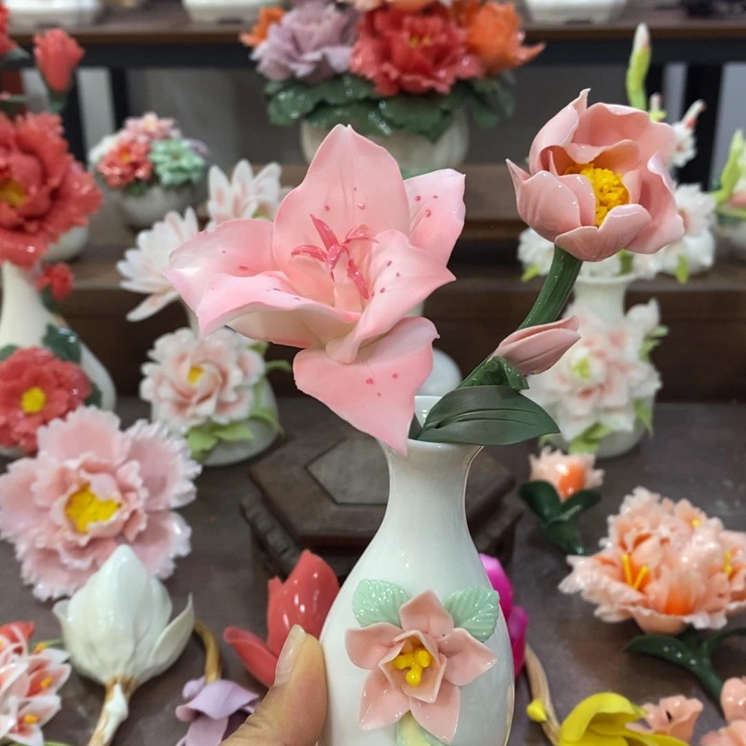瓷片陶瓷工艺品摆件