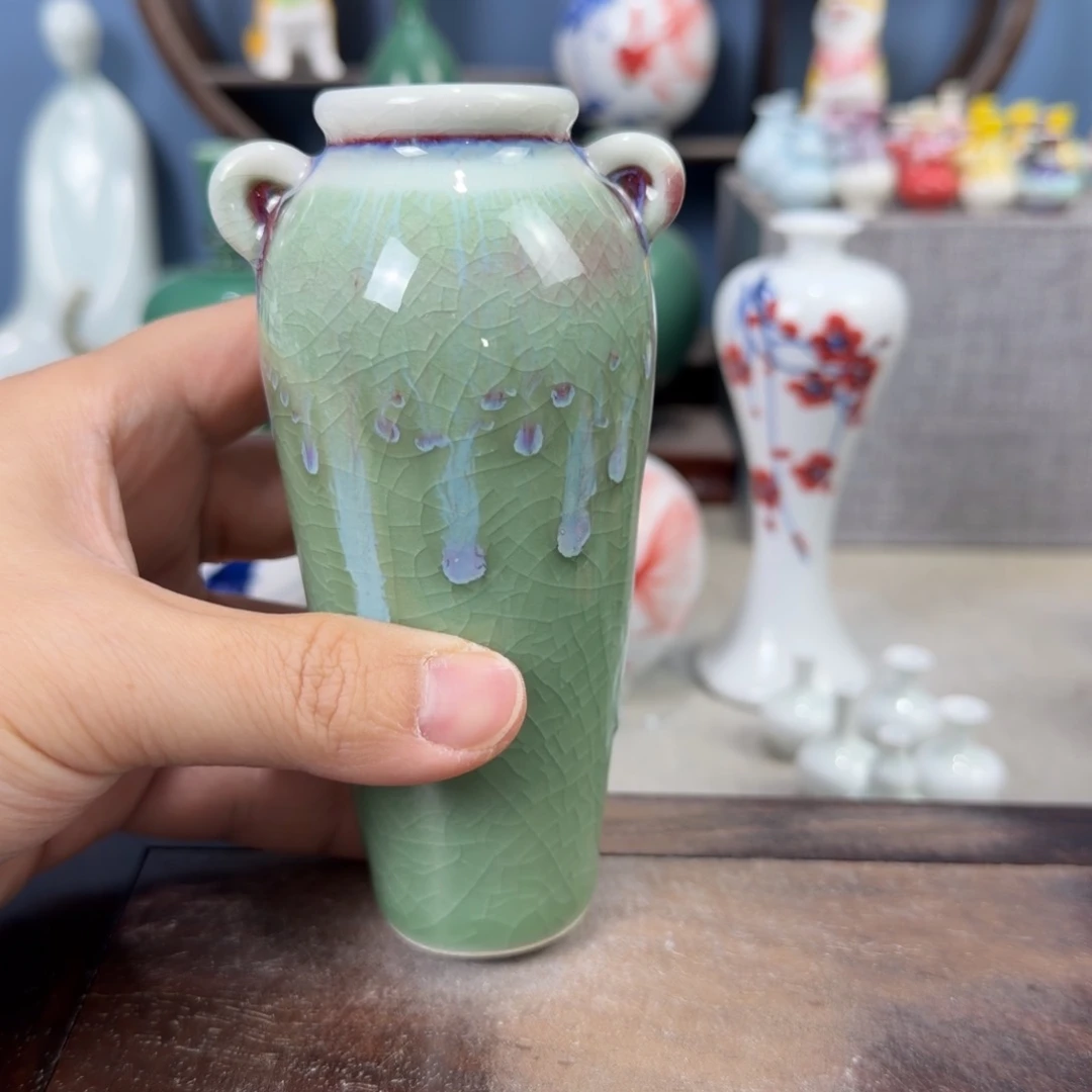 陶瓷手工小花器摆件