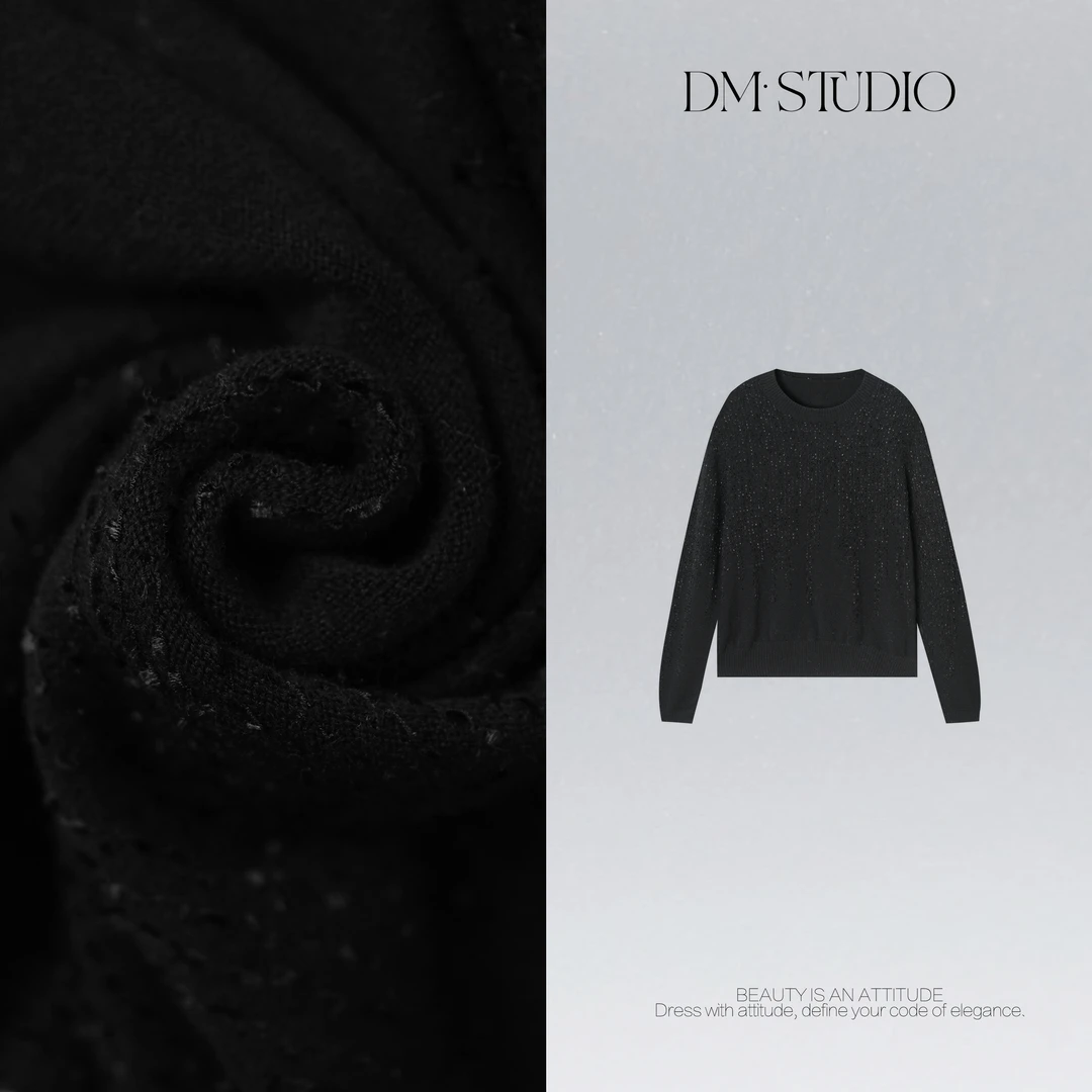 DEDM•STUDIO/气质减龄慵懒感圆领针织套头毛衣2508ZZS/SZ61461