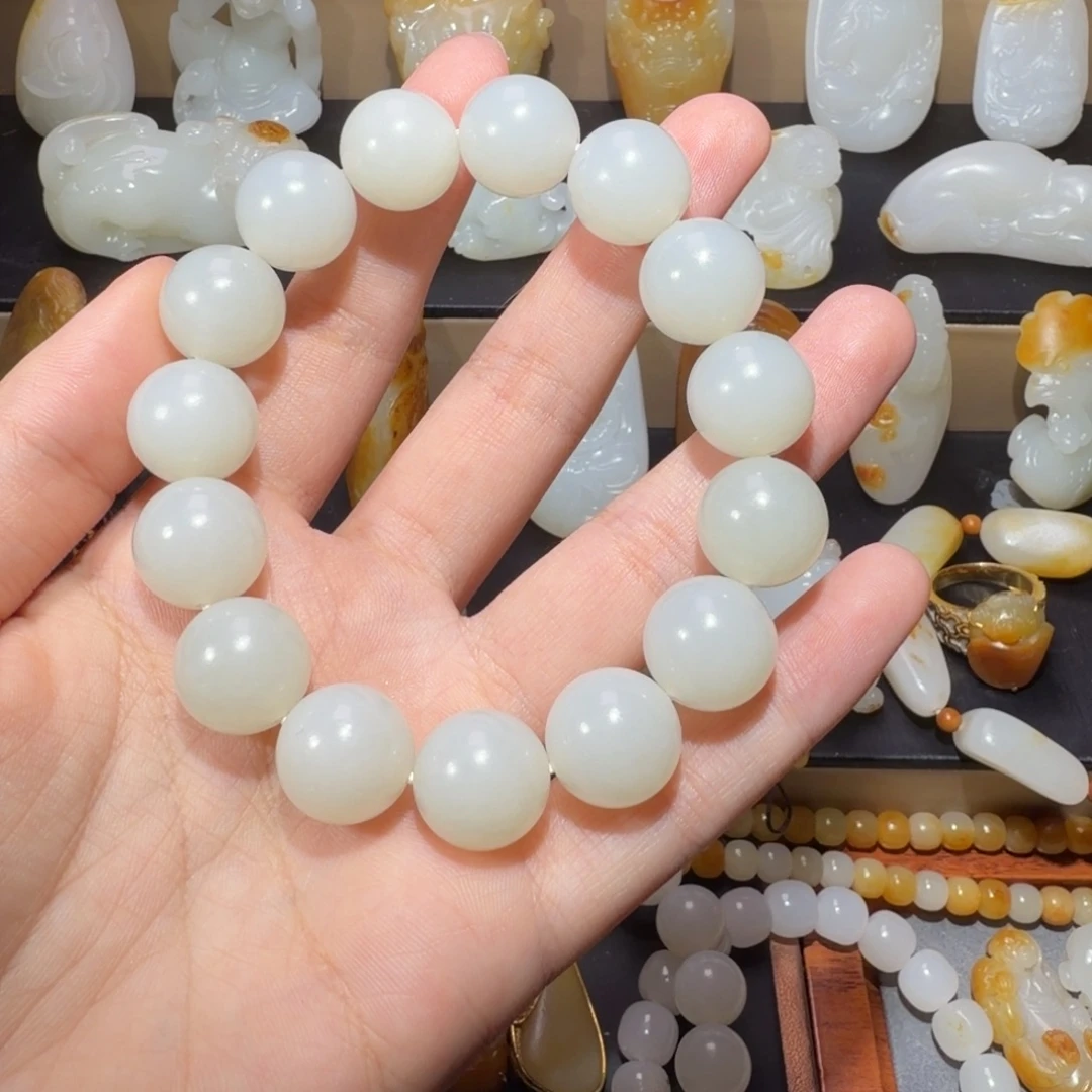 福***满和田玉未镶嵌手链