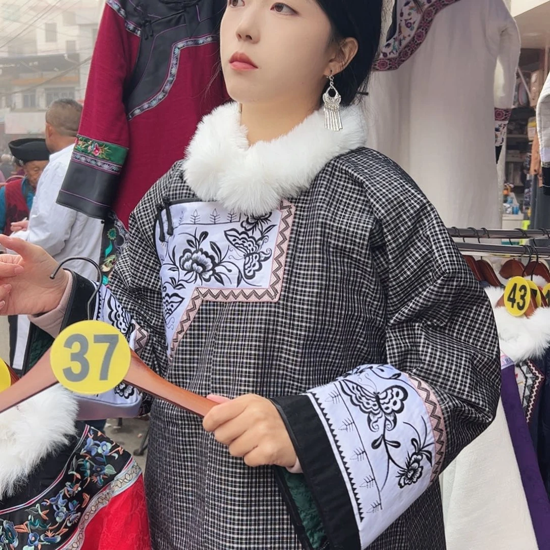 湘西棉衣苗族老土布大码