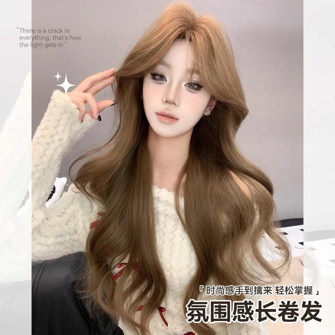 【春日宴】韩系气质假发女长卷发自然逼真甜美全头套整顶假发