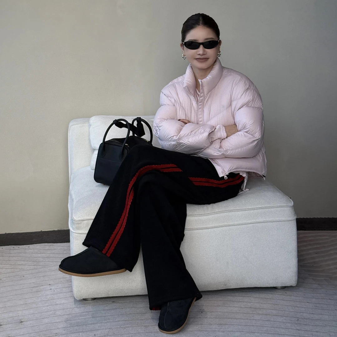 【CHUMINGMING】《双屿》大粉鹅短款羽绒服NF2510