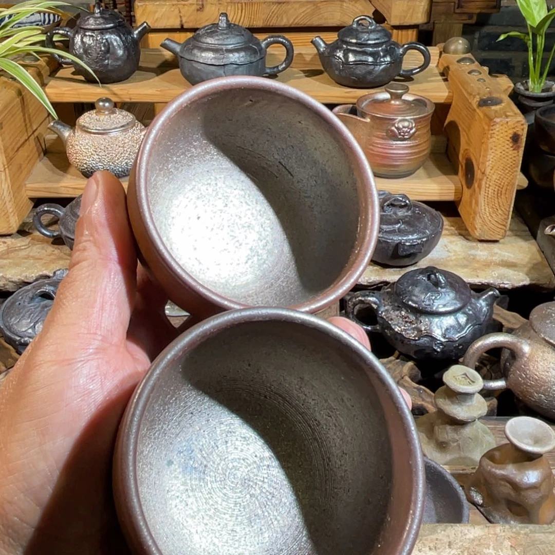 杯幸*云南陶泥高温柴烧茶具