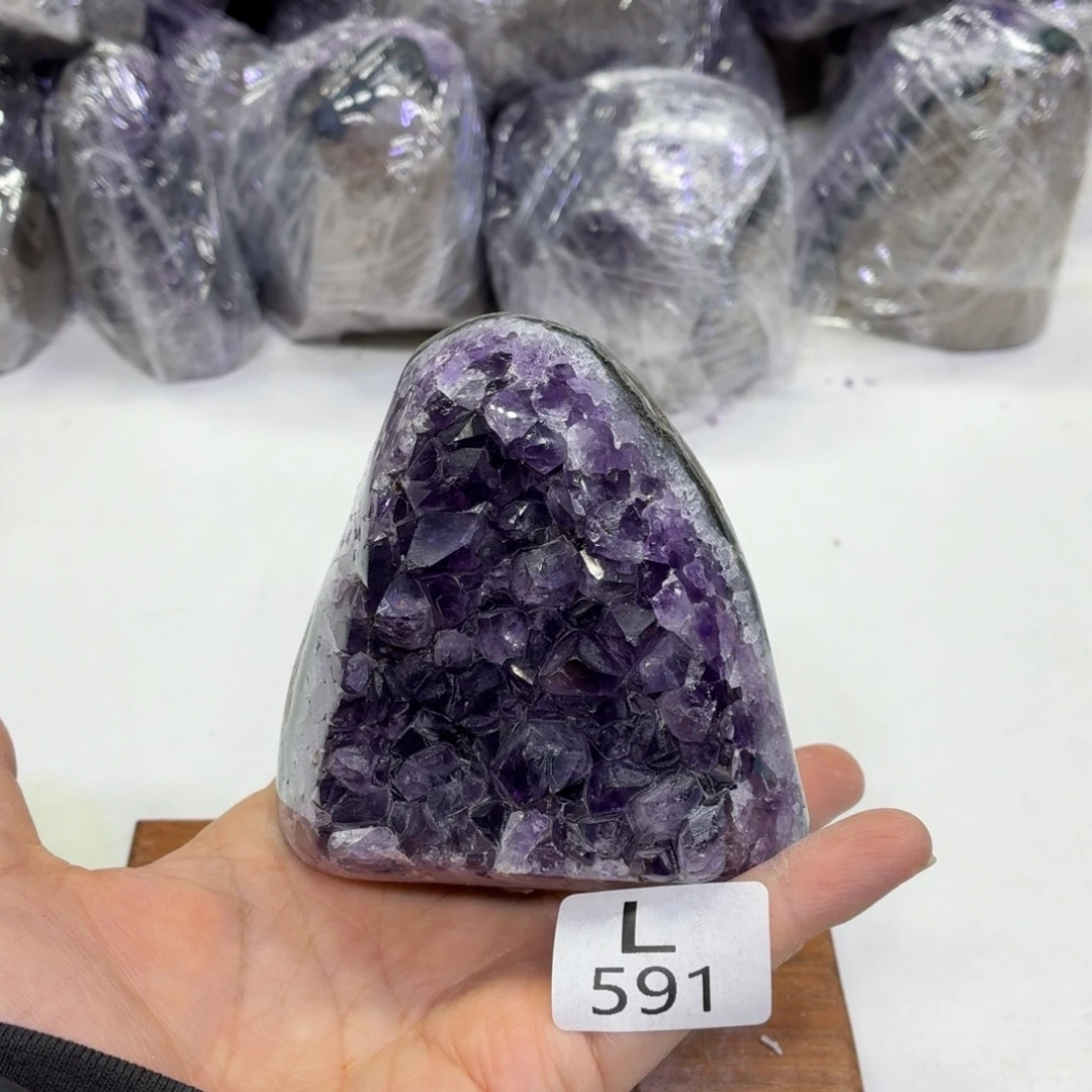 水晶未镶嵌摆件天然紫水晶