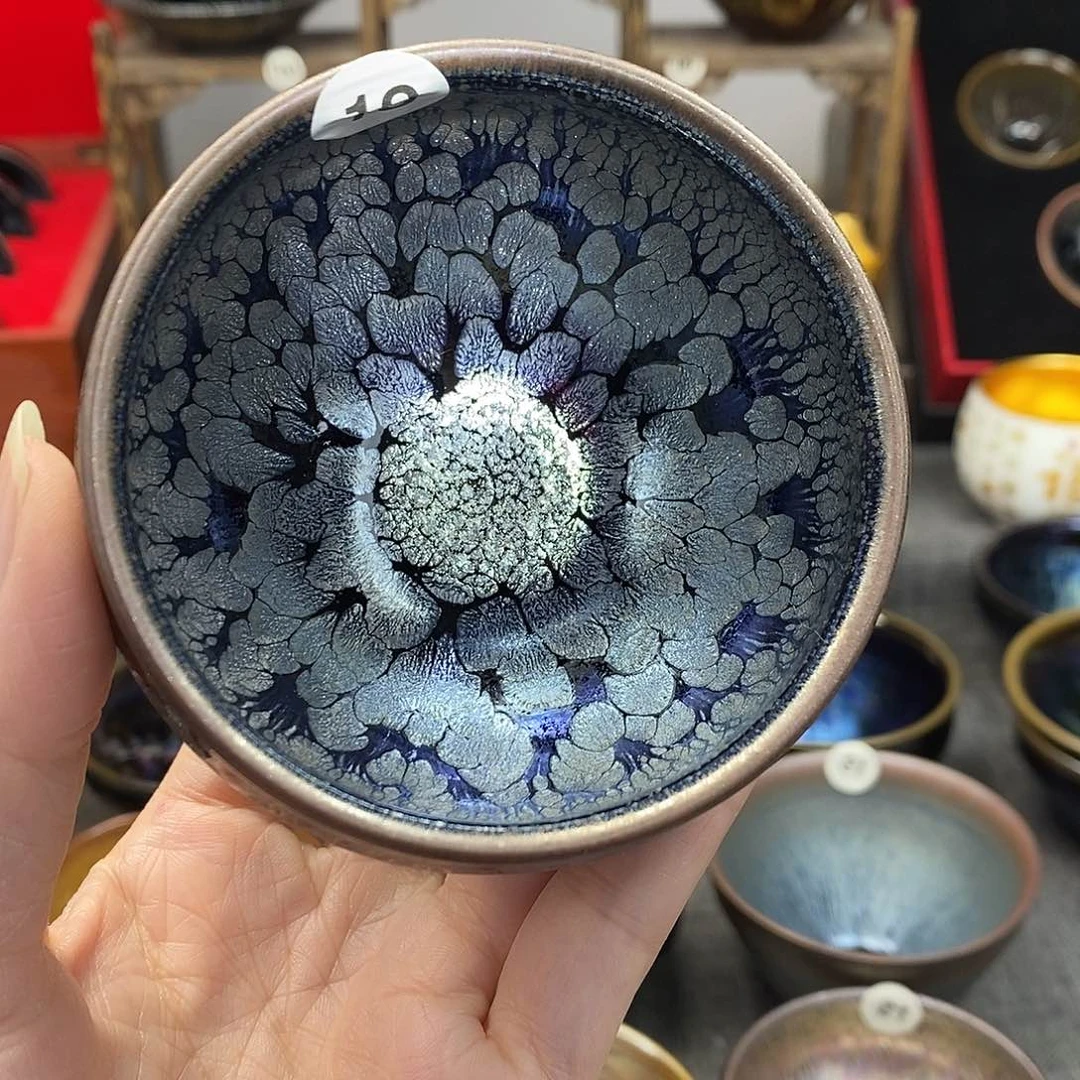 茶盏黑牡丹油滴盏