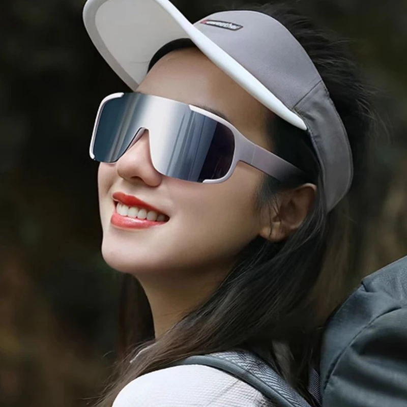 大框户外骑行眼镜登山滑雪墨镜防风护目镜连体太阳镜男女送盒骑车