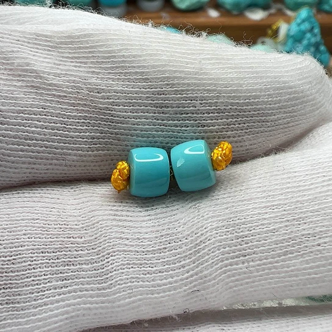 绿松石直切珠 未镶嵌