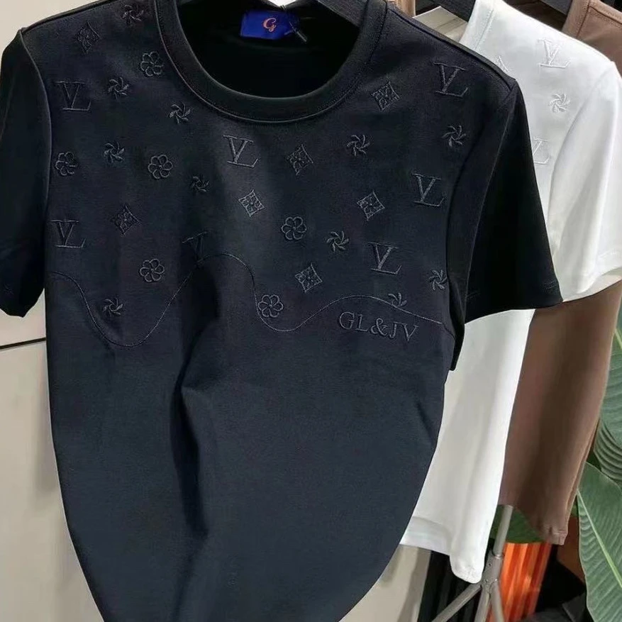 【TQUX港奢男装】流行潮牌夏季新款男士半袖上衣百搭修身时尚休闲