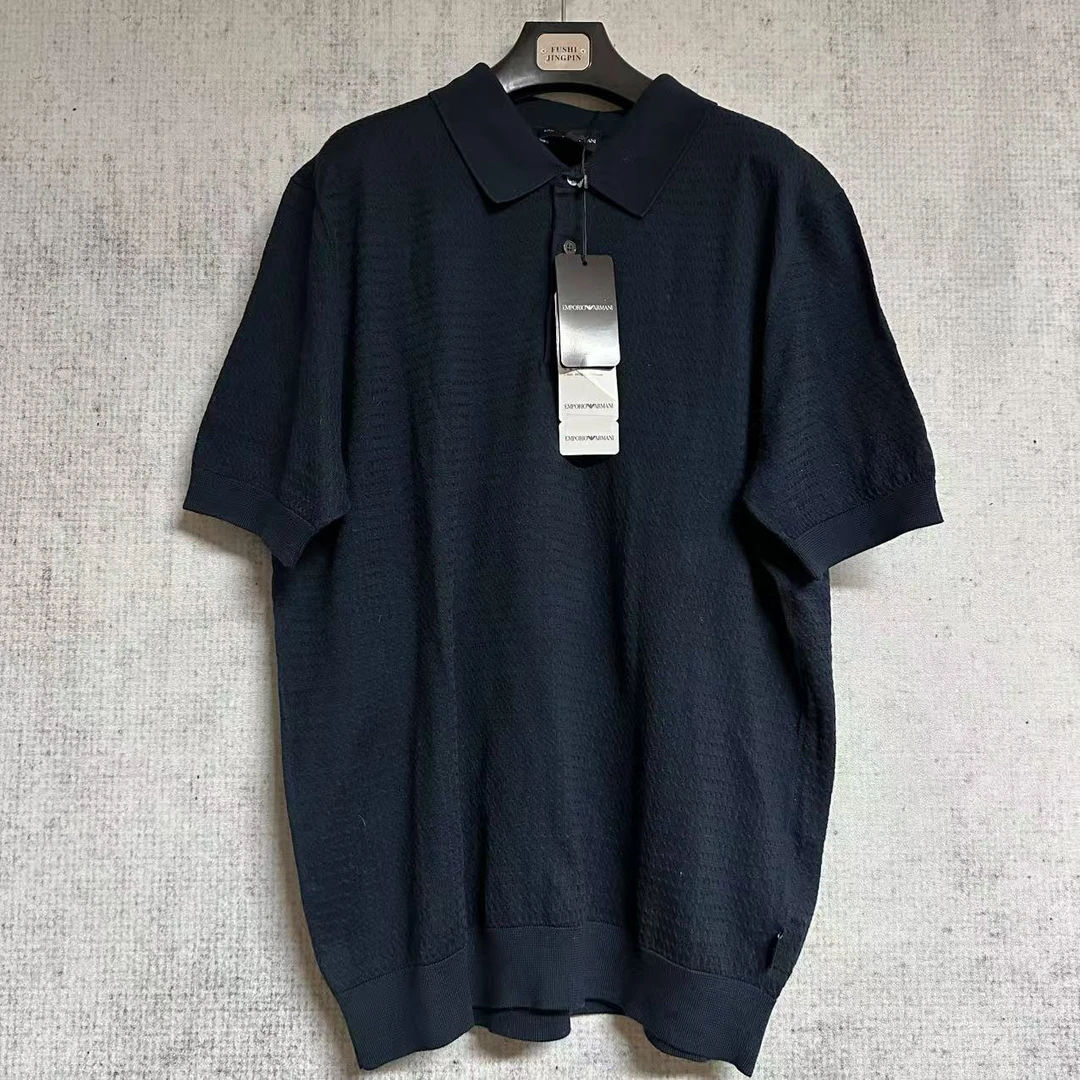 99新 GIORGIO ARMANI/阿玛尼 针织Polo衫/尺码2XL/编号41404