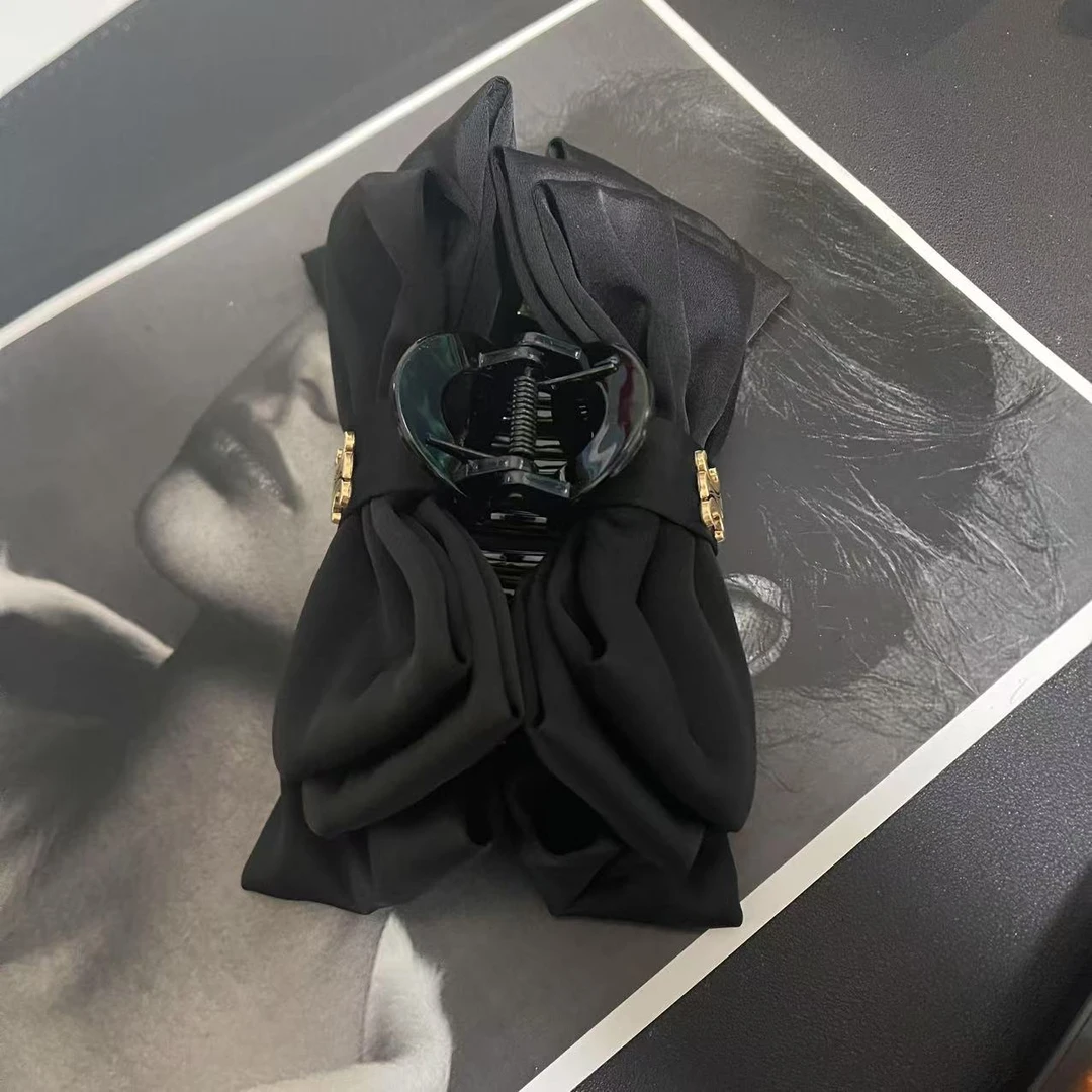 门缎面蝴蝶结抓夹