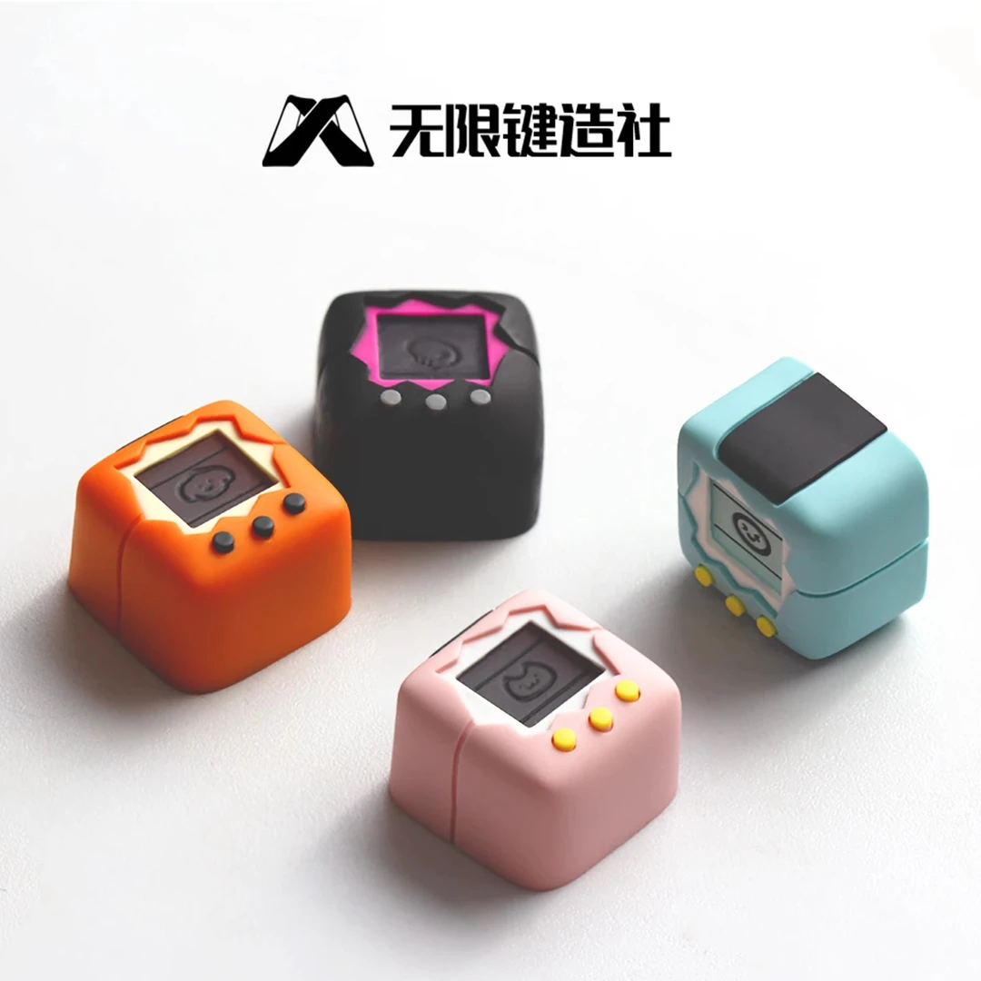 电子宠物系列透光键帽单个性可爱树脂机械键盘帽客制化ESC礼物