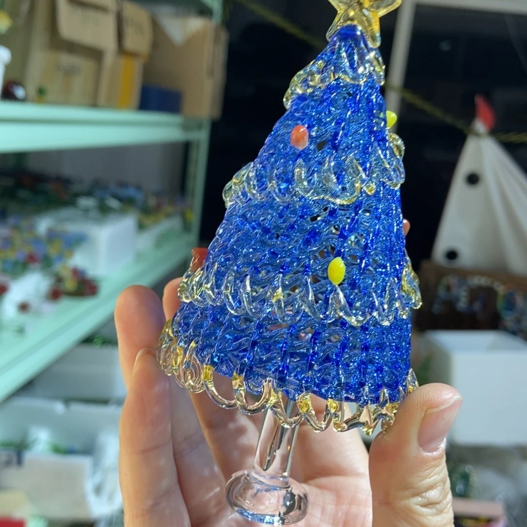 琉璃手工艺品蓝金