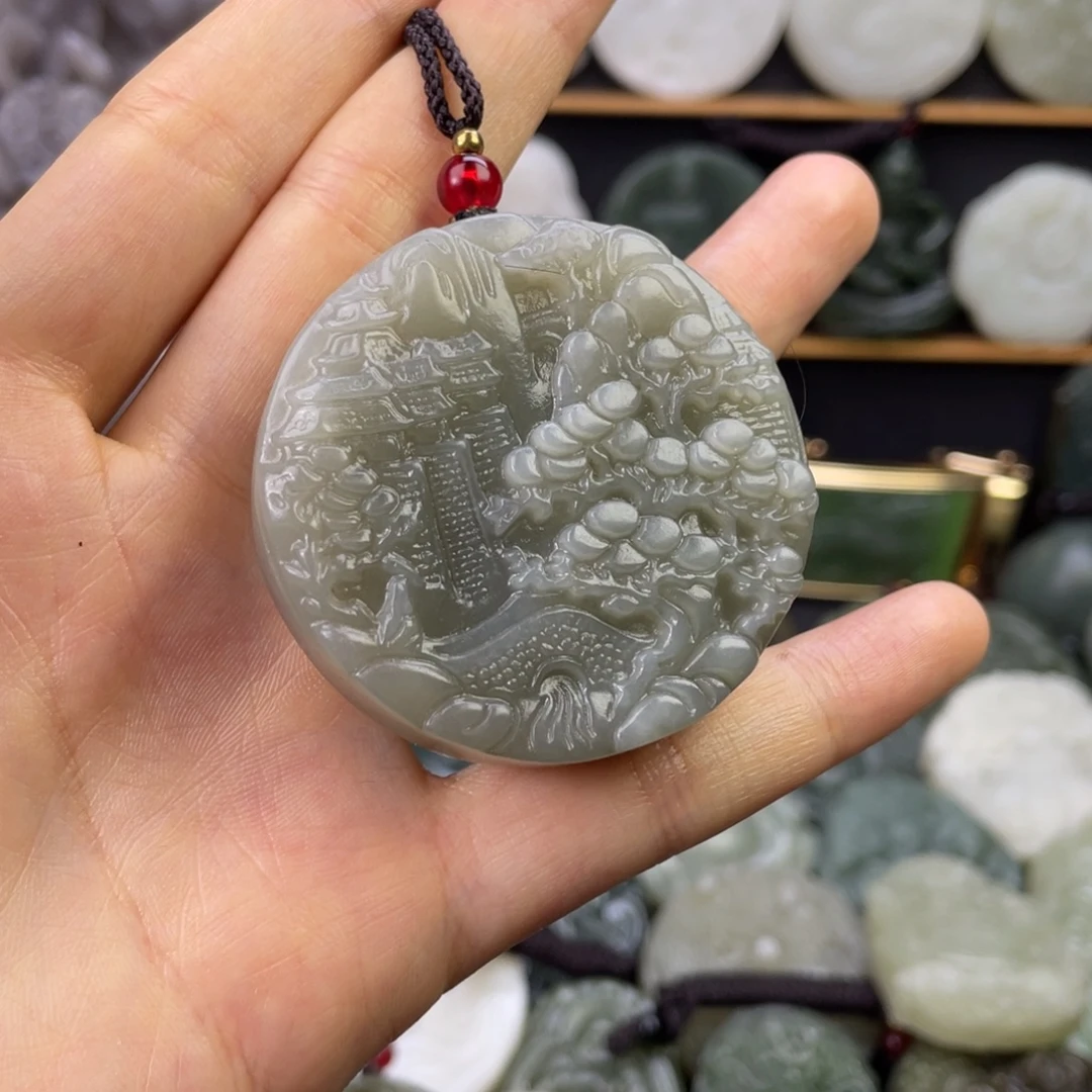 和田玉未镶嵌颈饰