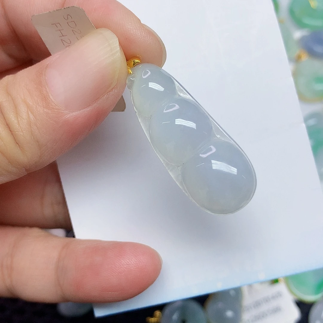 翡翠18K金镶嵌颈饰2578899