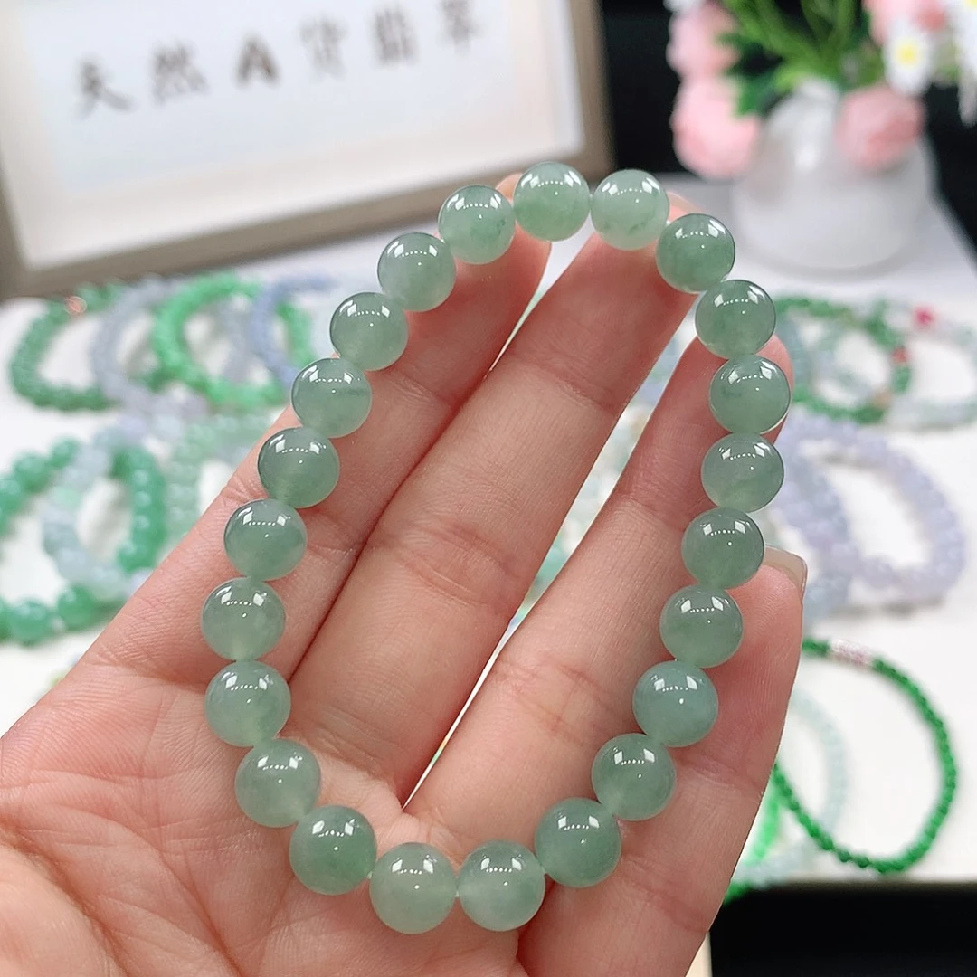 翡翠未镶嵌手链手链8mm
