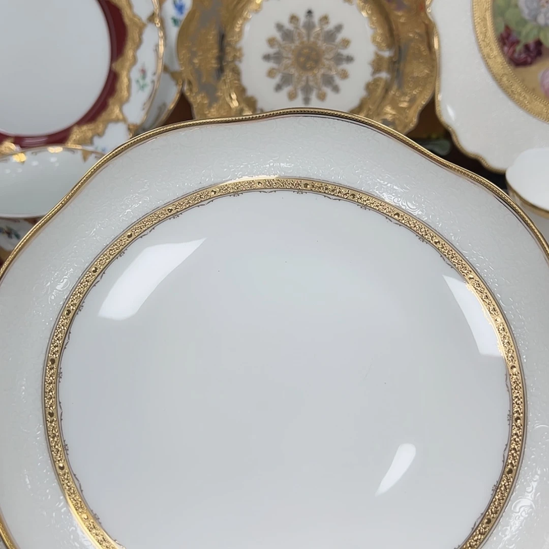 【闪购商品】瓷片8英寸深菜盘 微瑕福利