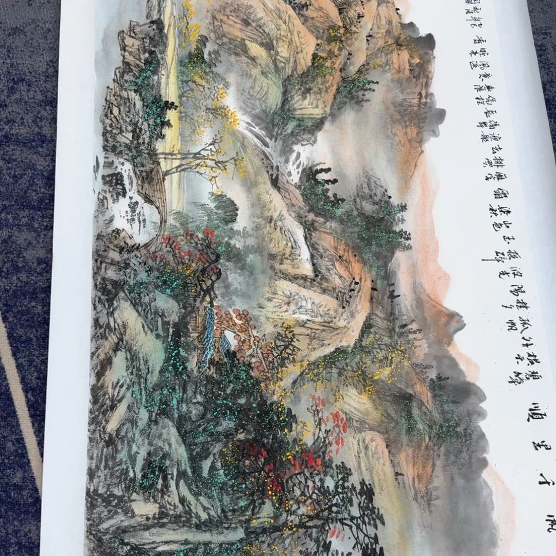 国画国画作品山水花鸟纯手绘
