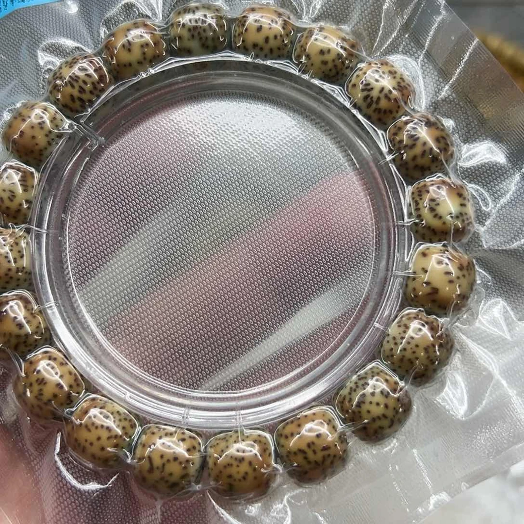 星月菩提手串116高端火烧云星月菩提单圈1.2