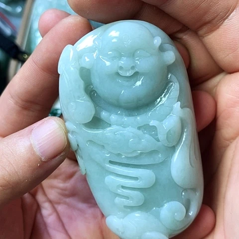 颈饰未镶嵌翡翠福豆豆珠宝翡翠颈饰