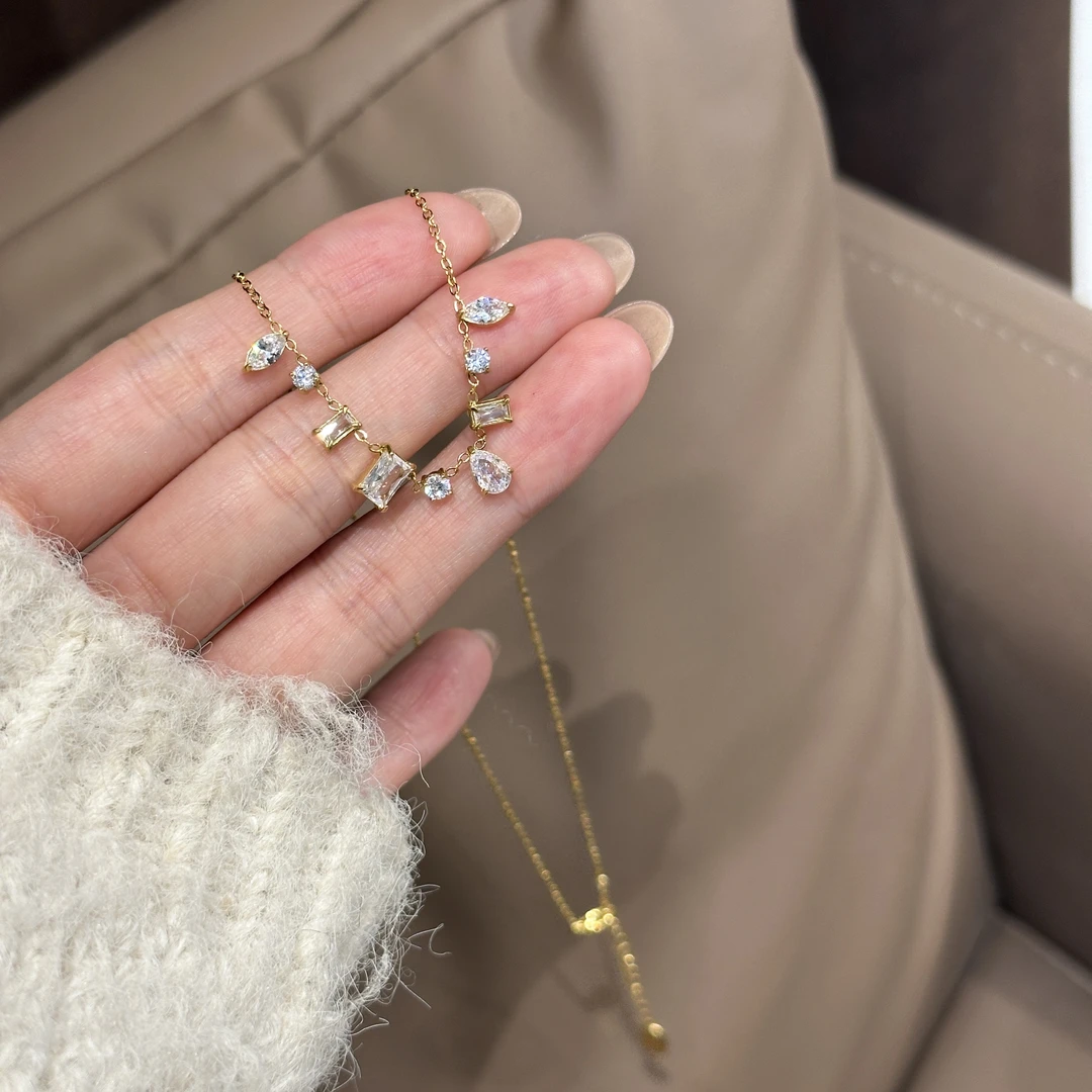 钛钢项链 CC10453  高定系列 项链40+4CM