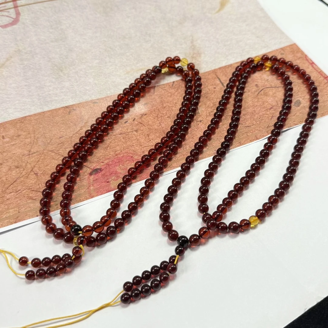 【小宝珠宝】20 T82532-血灵草项链-多样性发一件-6mm