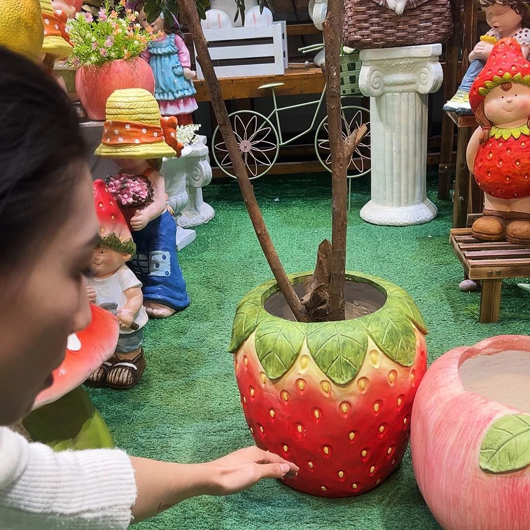 花园摆件红红火火