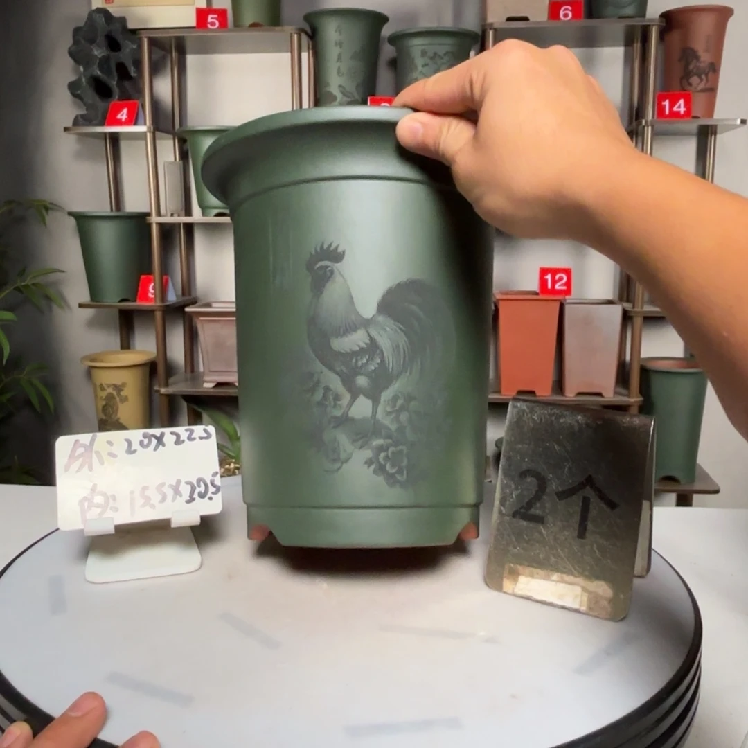紫砂花盆紫砂花盆