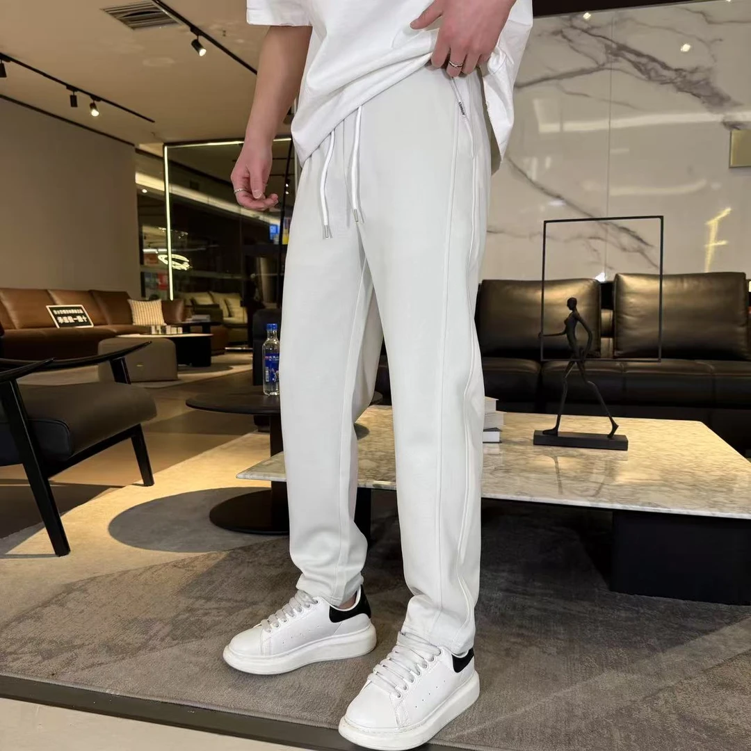 春季新款男士直筒网红百搭宽松休闲裤卫裤时尚超级好看小裤