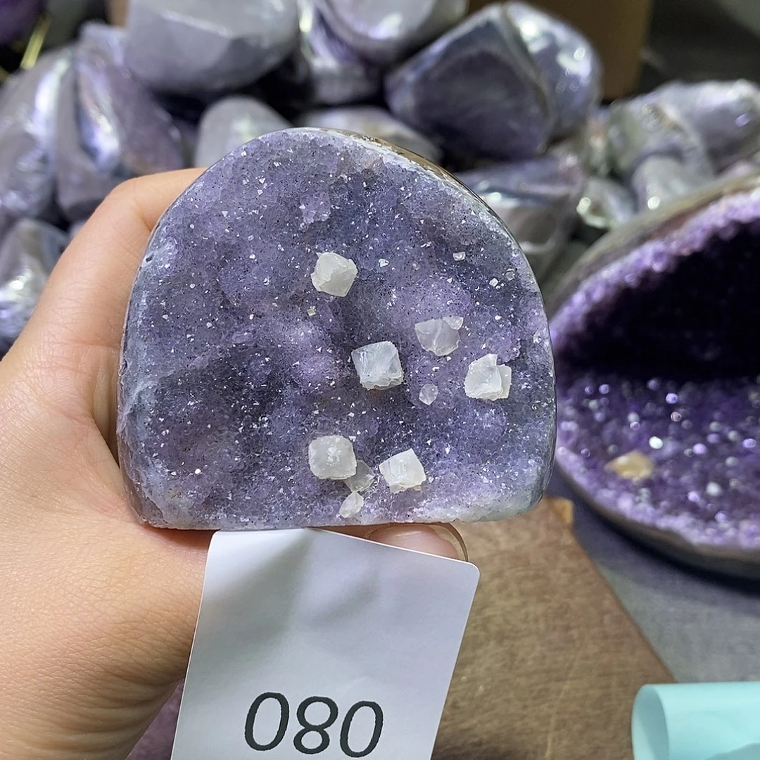 珠宝半成品未镶嵌紫晶