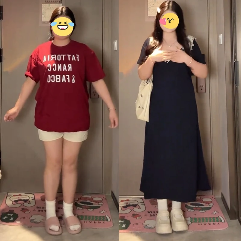 大码赫本风法式连衣裙女夏季微胖女生裙子胖mm遮肚显瘦黑色a字裙