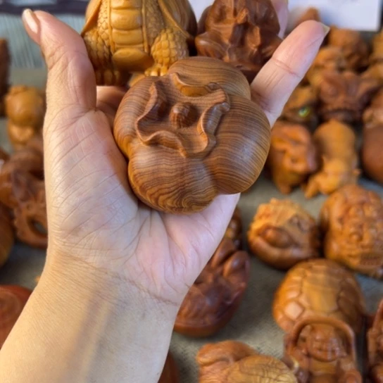 沙***果柏木（崖柏）太行崖柏手把件