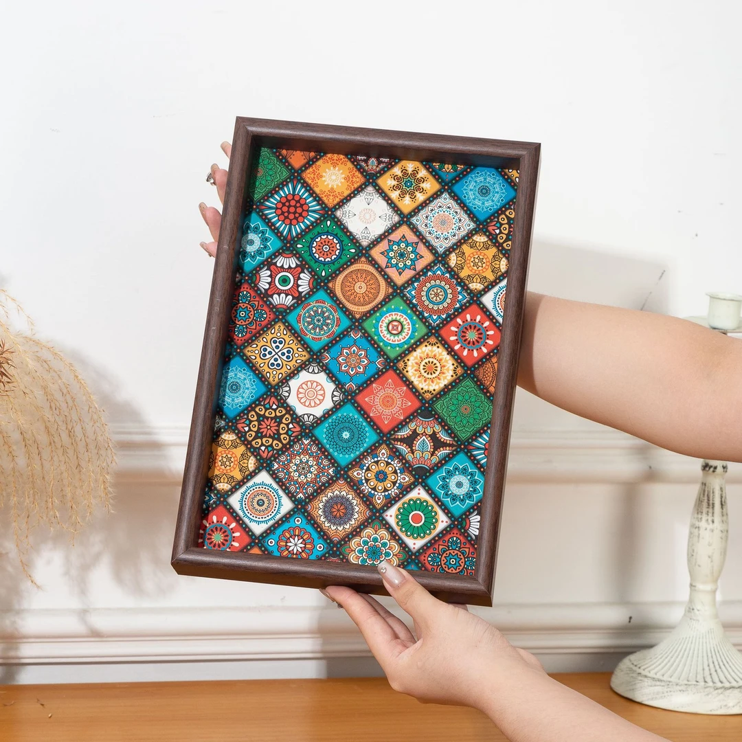 【新疆包邮】异域风格茶盘托盘桌面首饰摆件钥匙玄关收纳盒民族复古