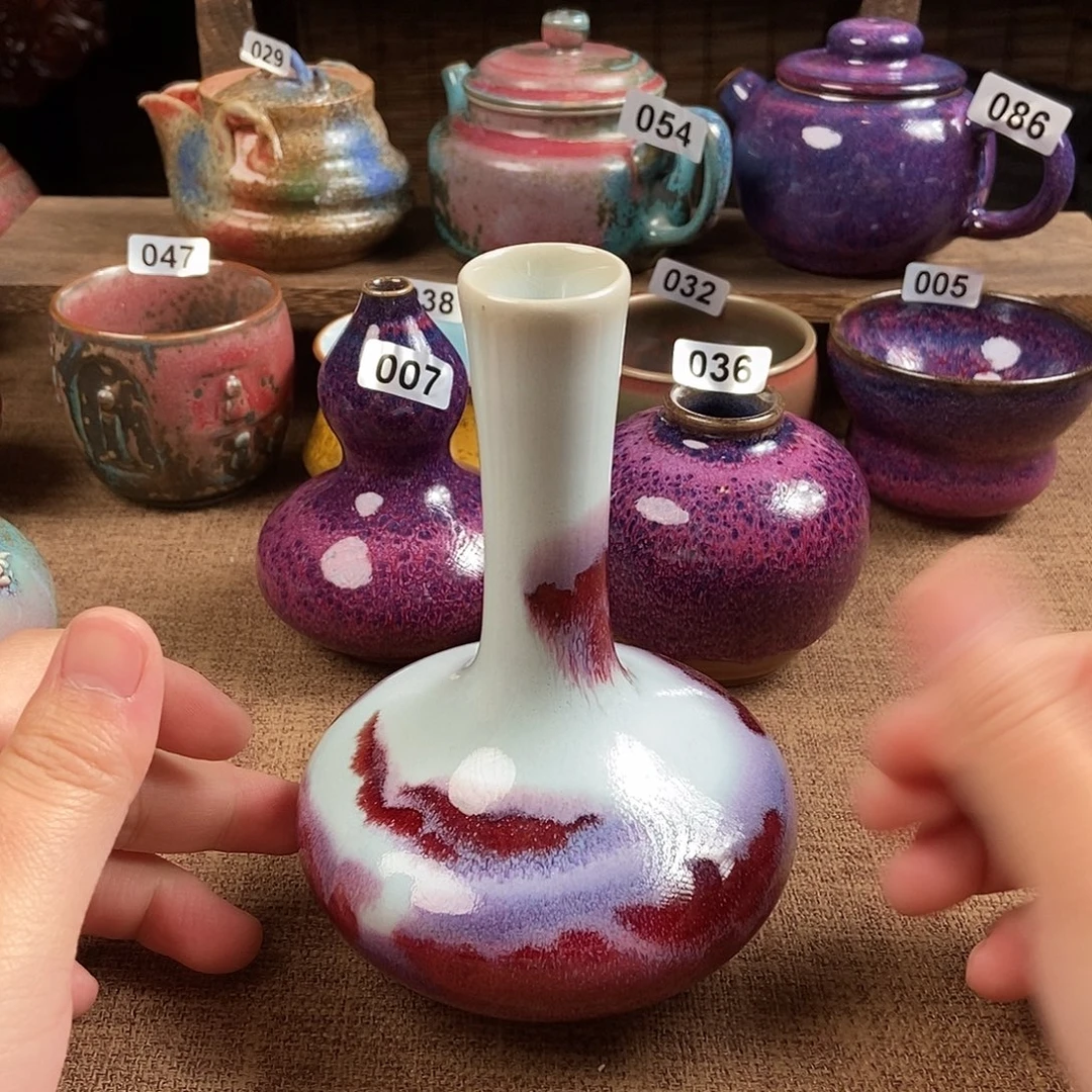 瓷片钧瓷茶壶茶具