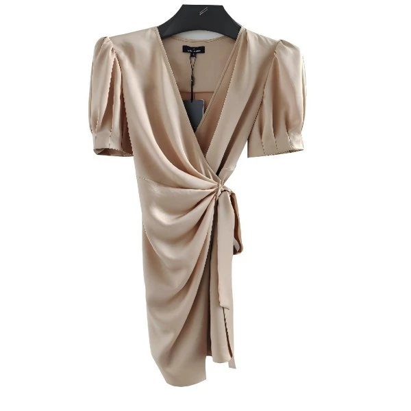 HECHTER女士春夏粉灰色时尚连衣裙WD11916 DR