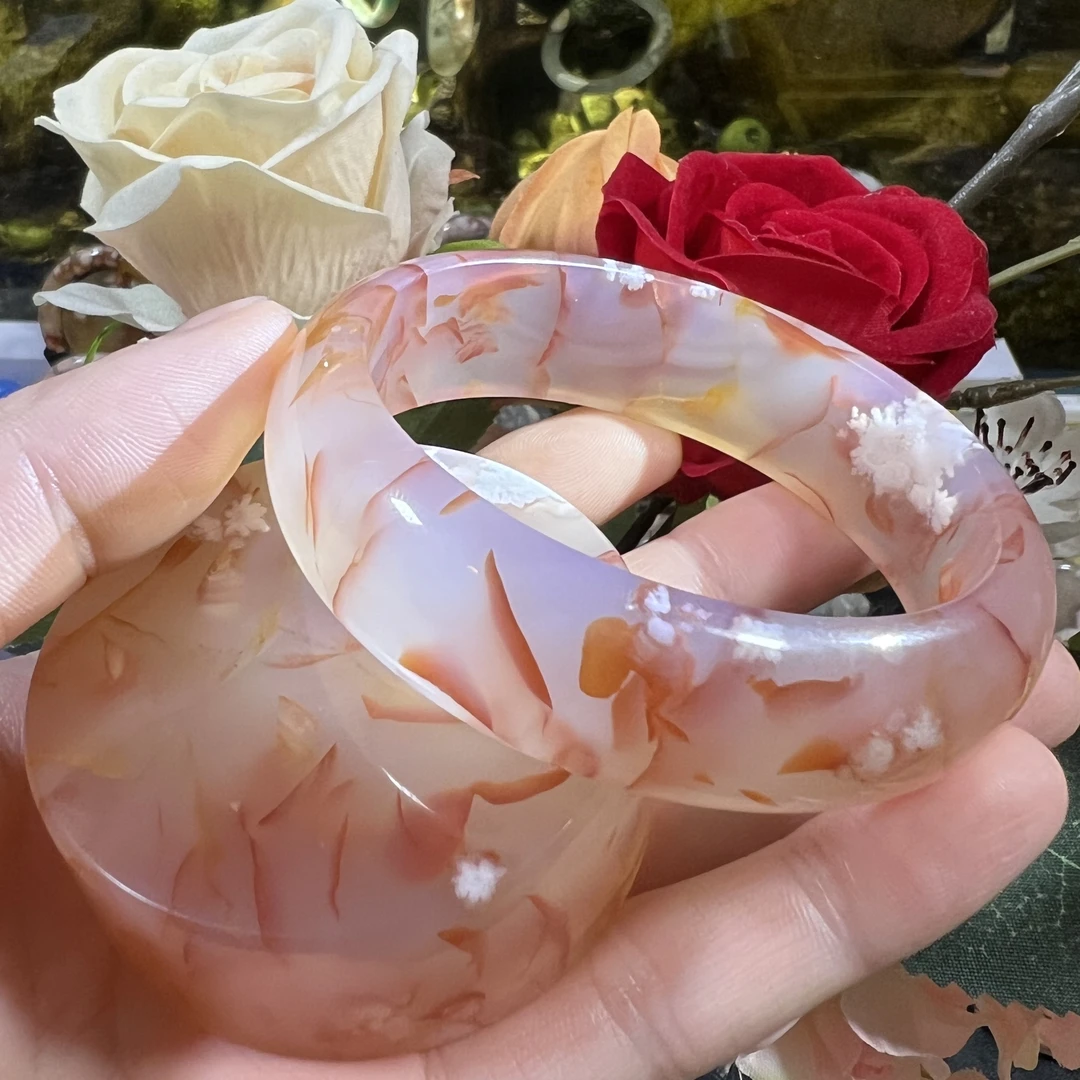 天然樱花玛瑙手镯 多样性发一 非正价！凑价拍单链接！按总金额凑价