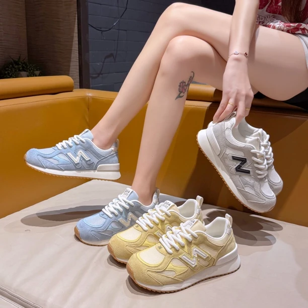 （005-099）女款夏款网红时尚复古ins韩版网面透气休闲百搭老爹鞋