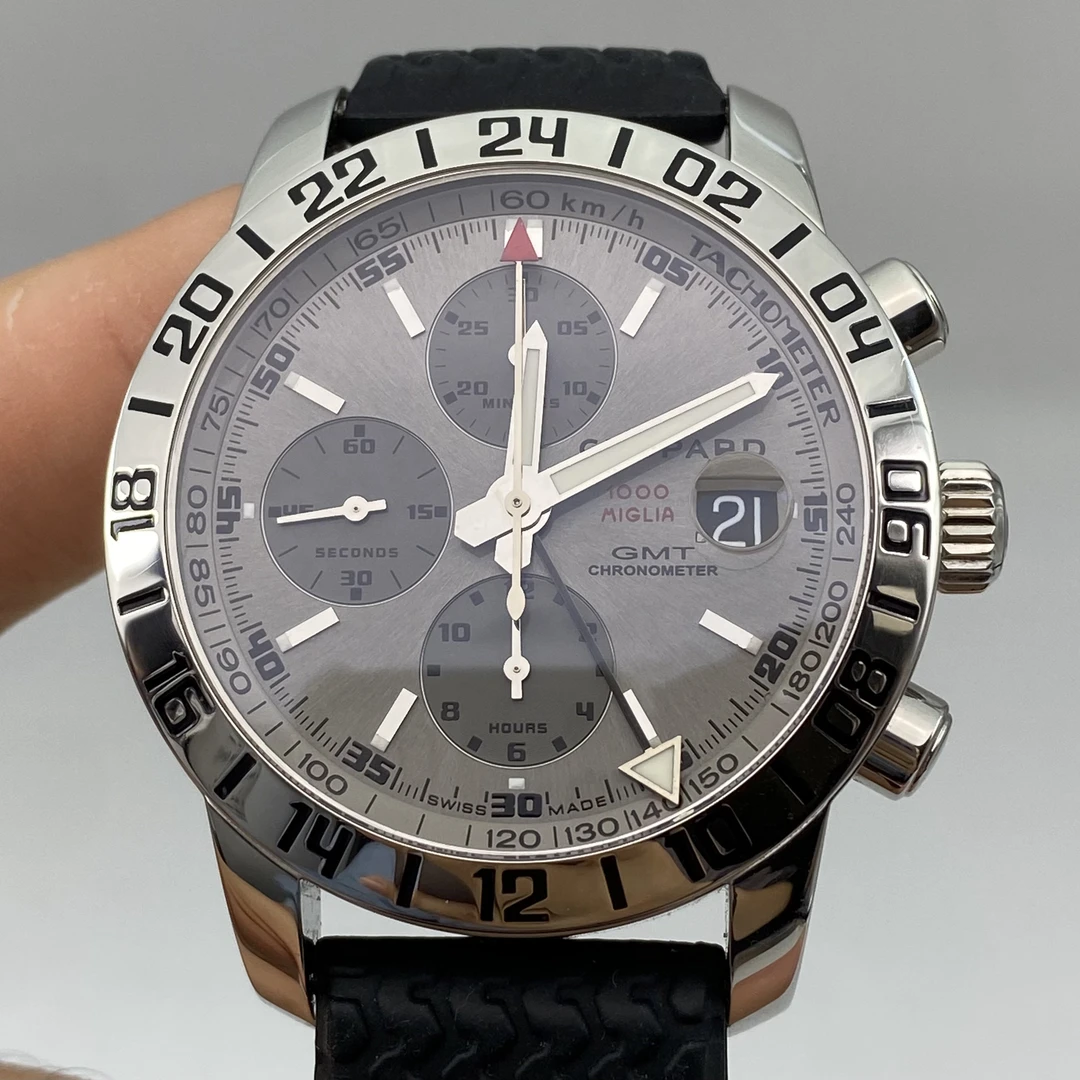 95新 Chopard/萧邦 萧邦 赛车 男士自动机械腕表 表径：42.5mm