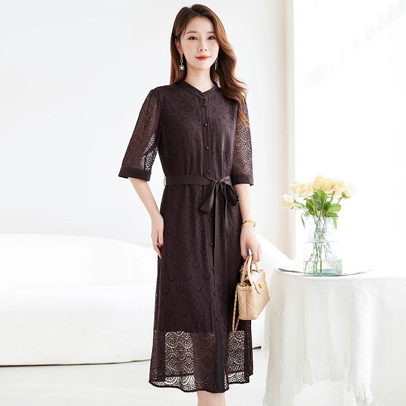 2025春夏新款桑蚕丝真丝气质轻奢女装连衣裙82599222