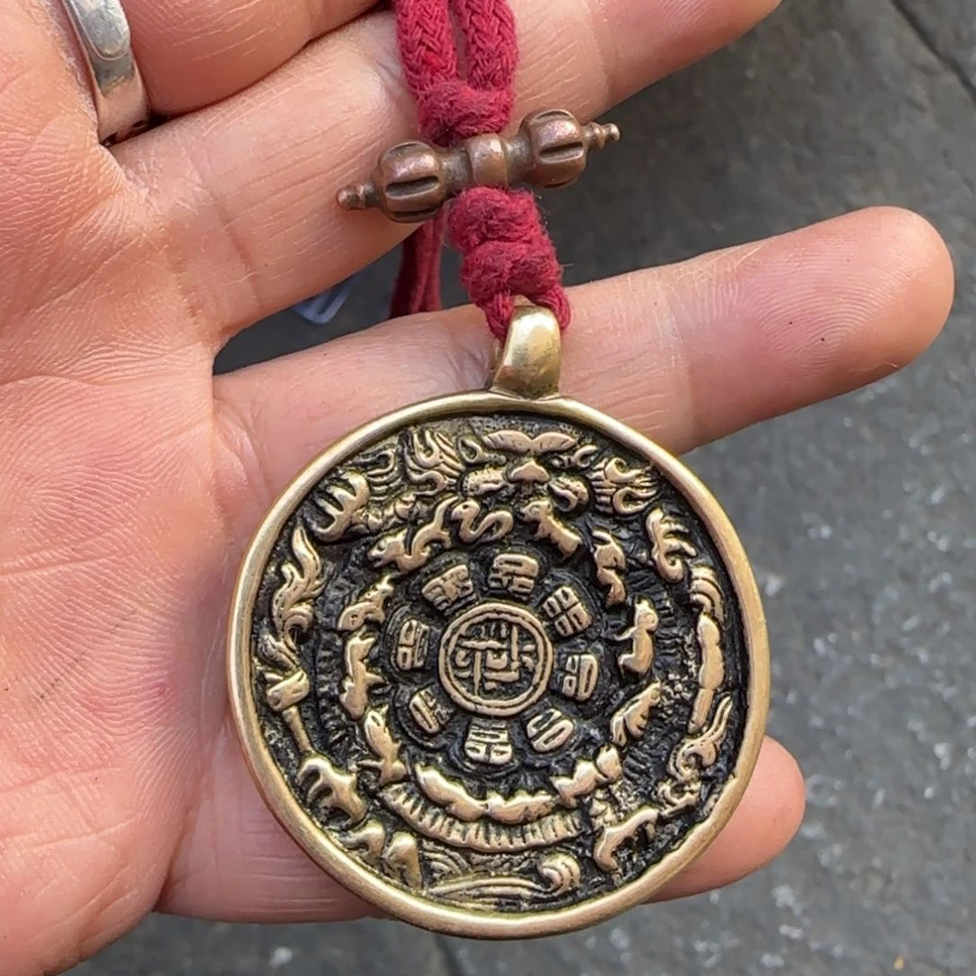 精品立马铜九宫牌九咒点