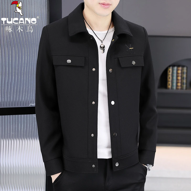 TUCANO/啄木鳥春秋季新款翻领工装休闲夹克高级感男士帅外套韩版
