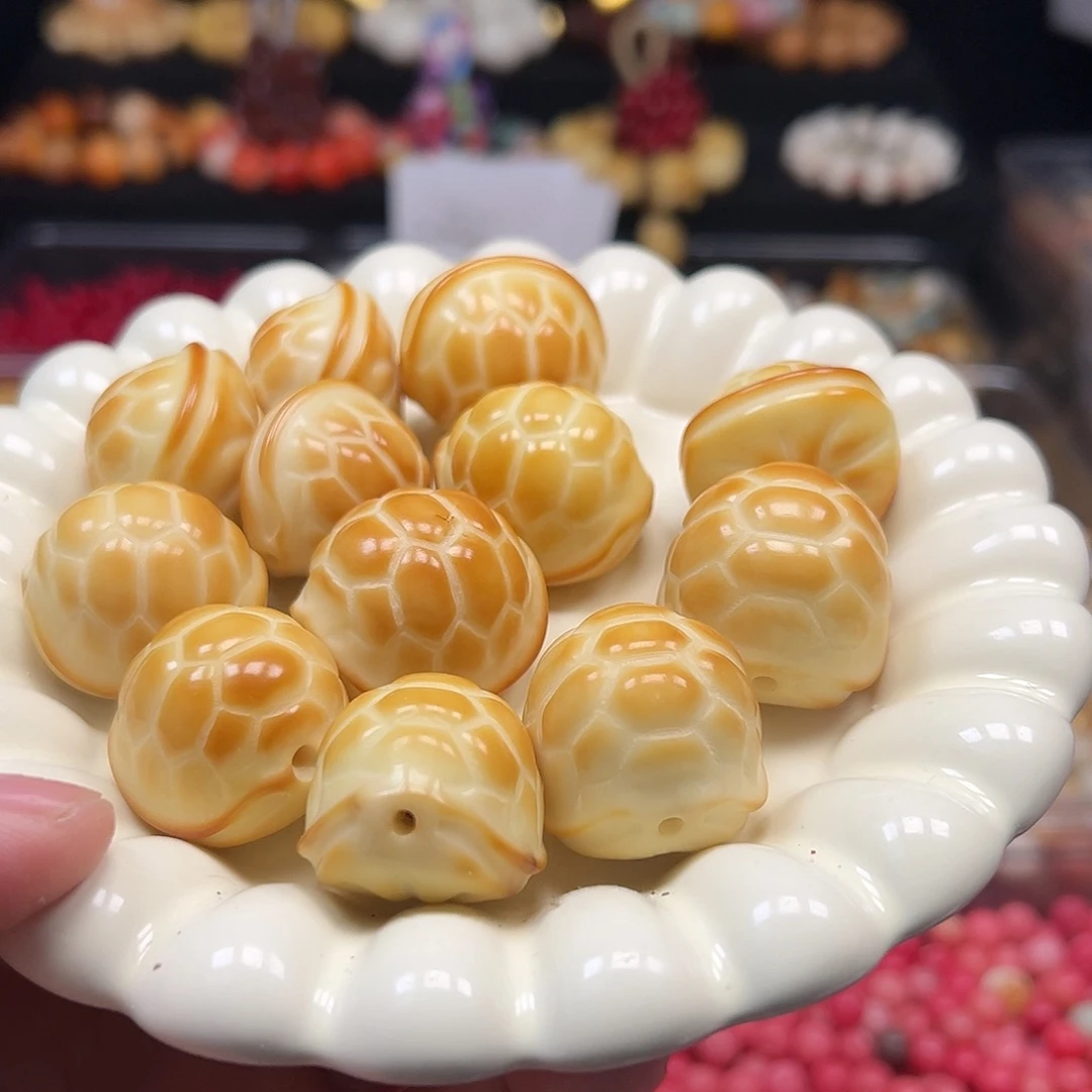 手串菩提根/象牙果10颗大富甲配大小瑕有裂