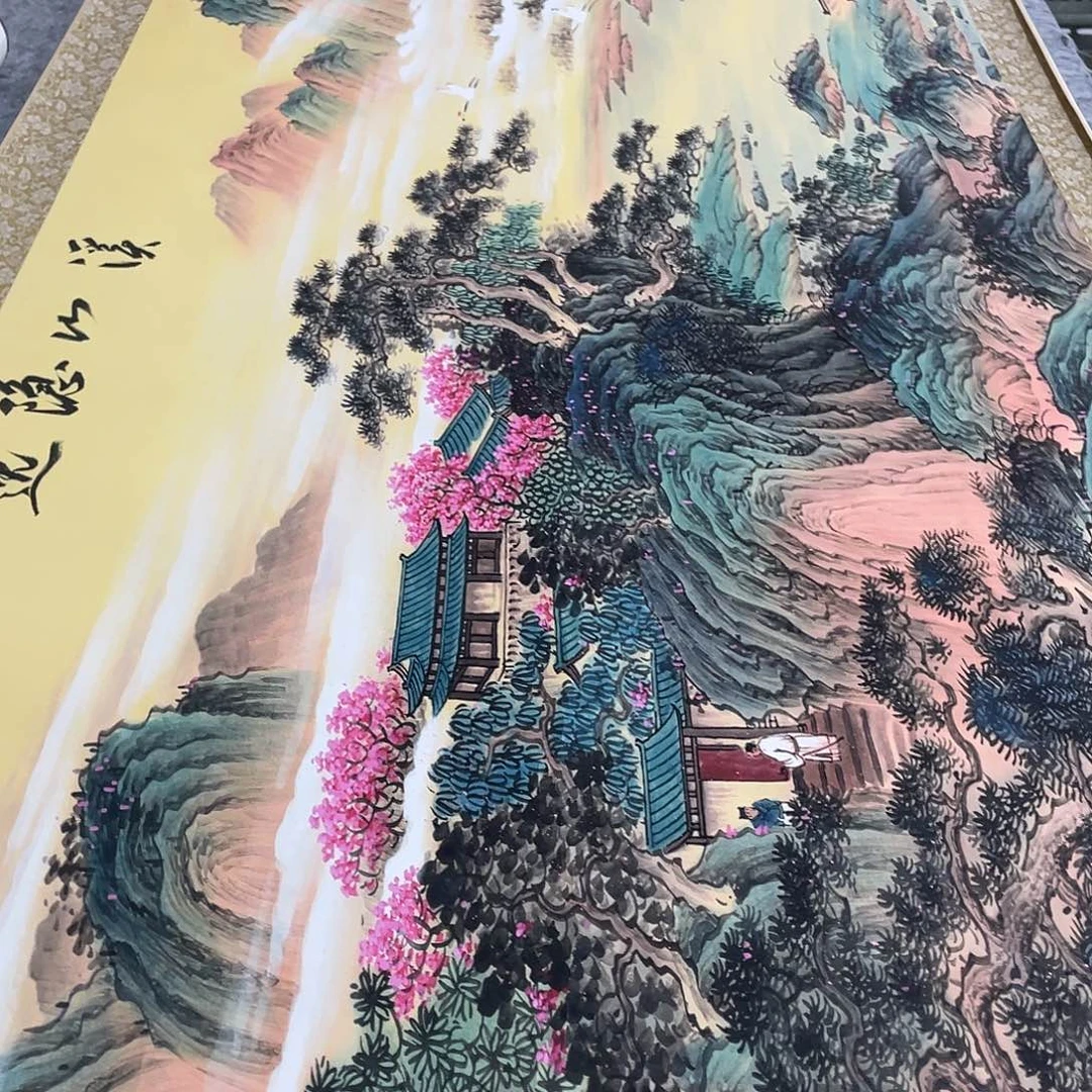 国画老师手笔手绘作品w