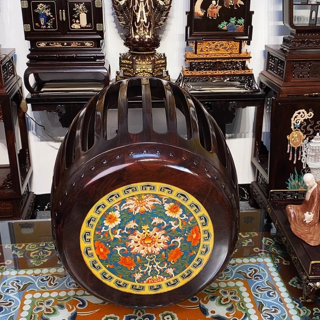 ****宝红酸枝木类成套家具大红酸枝凳子2个