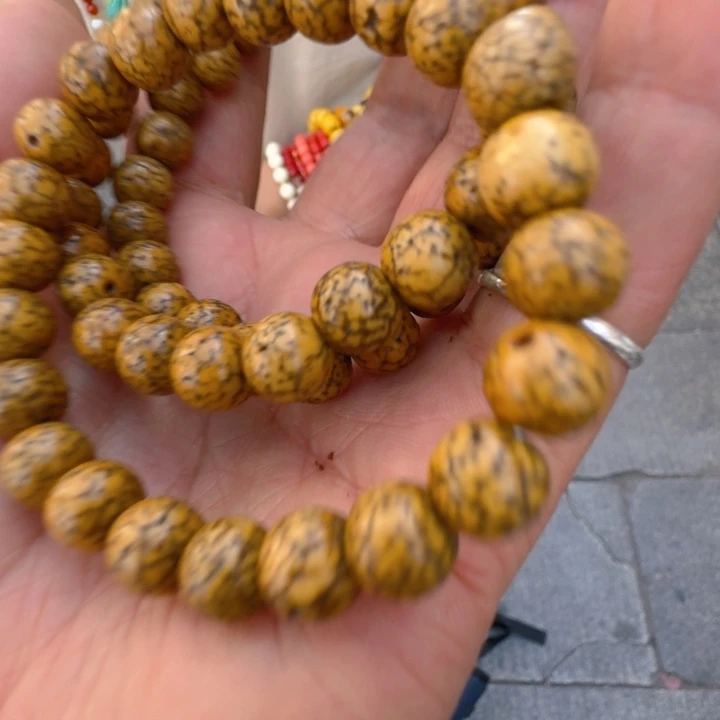 木质铁合金星月手链