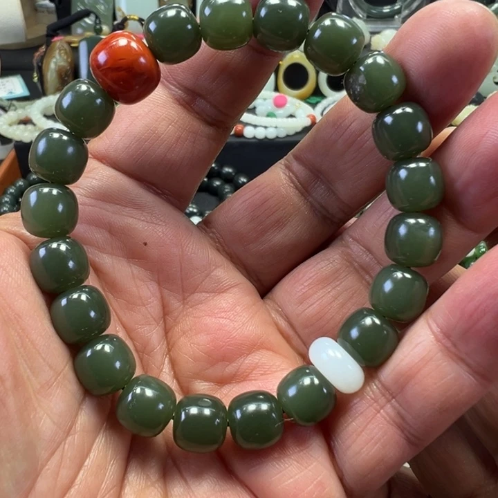 和田玉未镶嵌套链