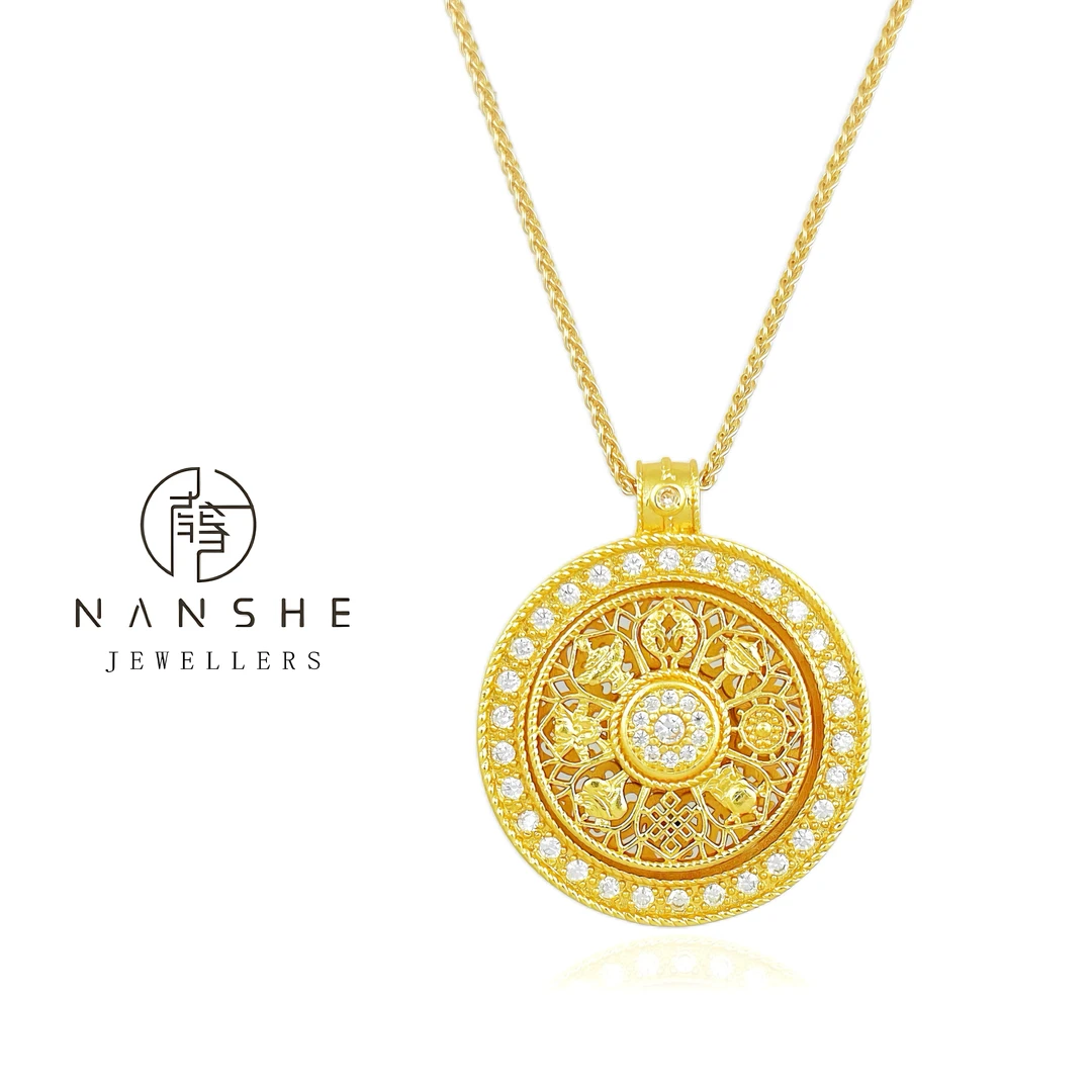 NANSHE/南奢 两款八宝罗盘高级时尚简约坠链